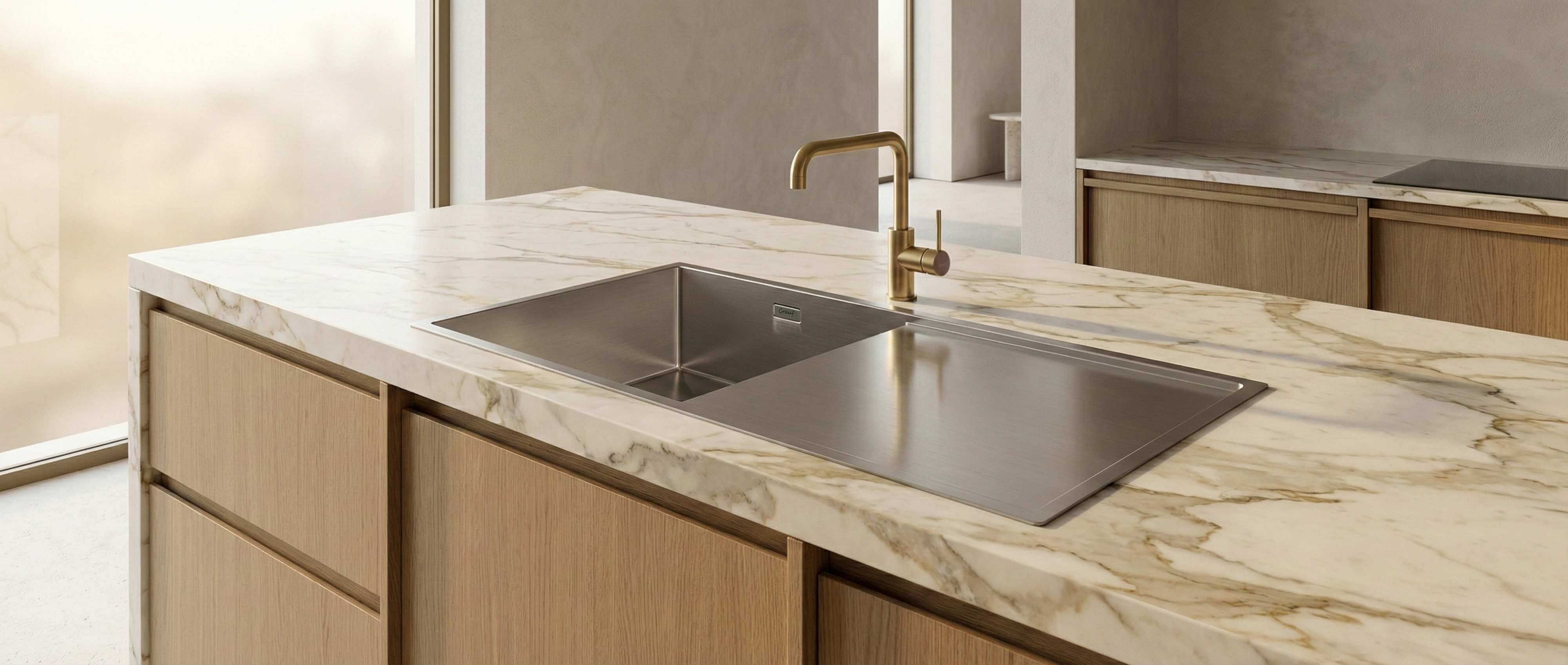 CRAUF Via Bella 6074 mat gri (Graphite) mutfak evyesi