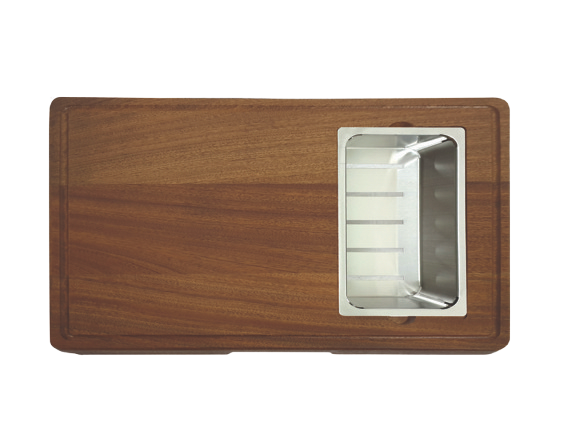 Crauf 4968 Süzgeçli Kesme Tahtası Strainer Cutting Board Evye Üstü Aksesuarı