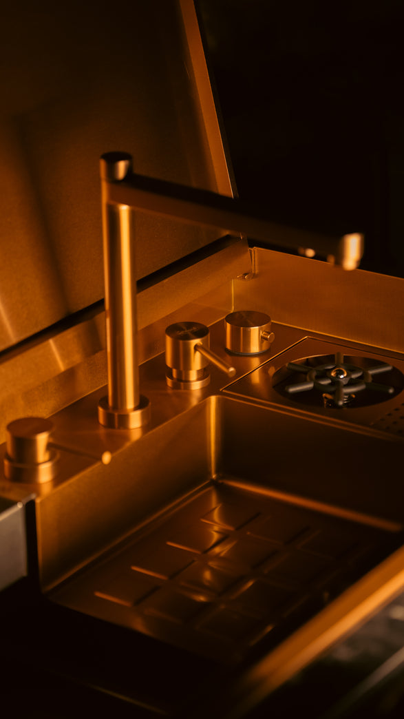 Crauf Vertice Lift Pure Kitchen Sink Faucet Mutfak İçi Lifestyle Görünüm